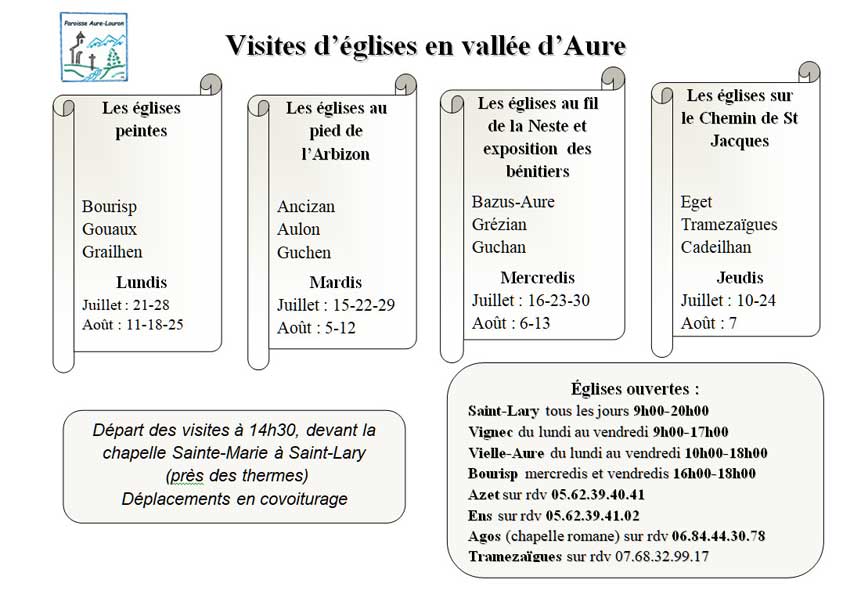 Visites d'églises
