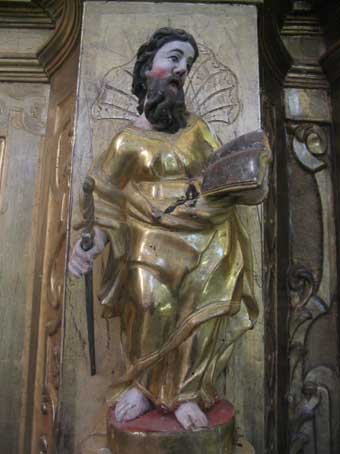 Saint Paul - retable église de Bordères-Louron Saint Paul - retable église de Bordères-Louron