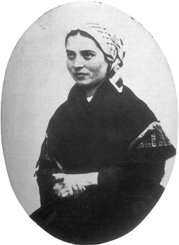Bernadette en 1863 Bernadette en 1863